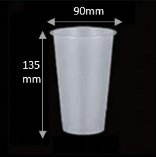 90-500 PP Frosted Cup