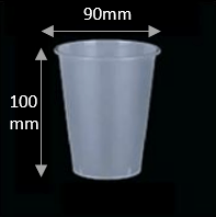 90-360 PP Frosted Injection Molded Cup