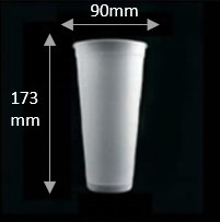 90-600 Goblet Frosted cup