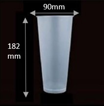 90-700 Goblet Injection molded cup