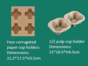 Cup Holder Series - Corrugated Paper & Pulp Cup Holders